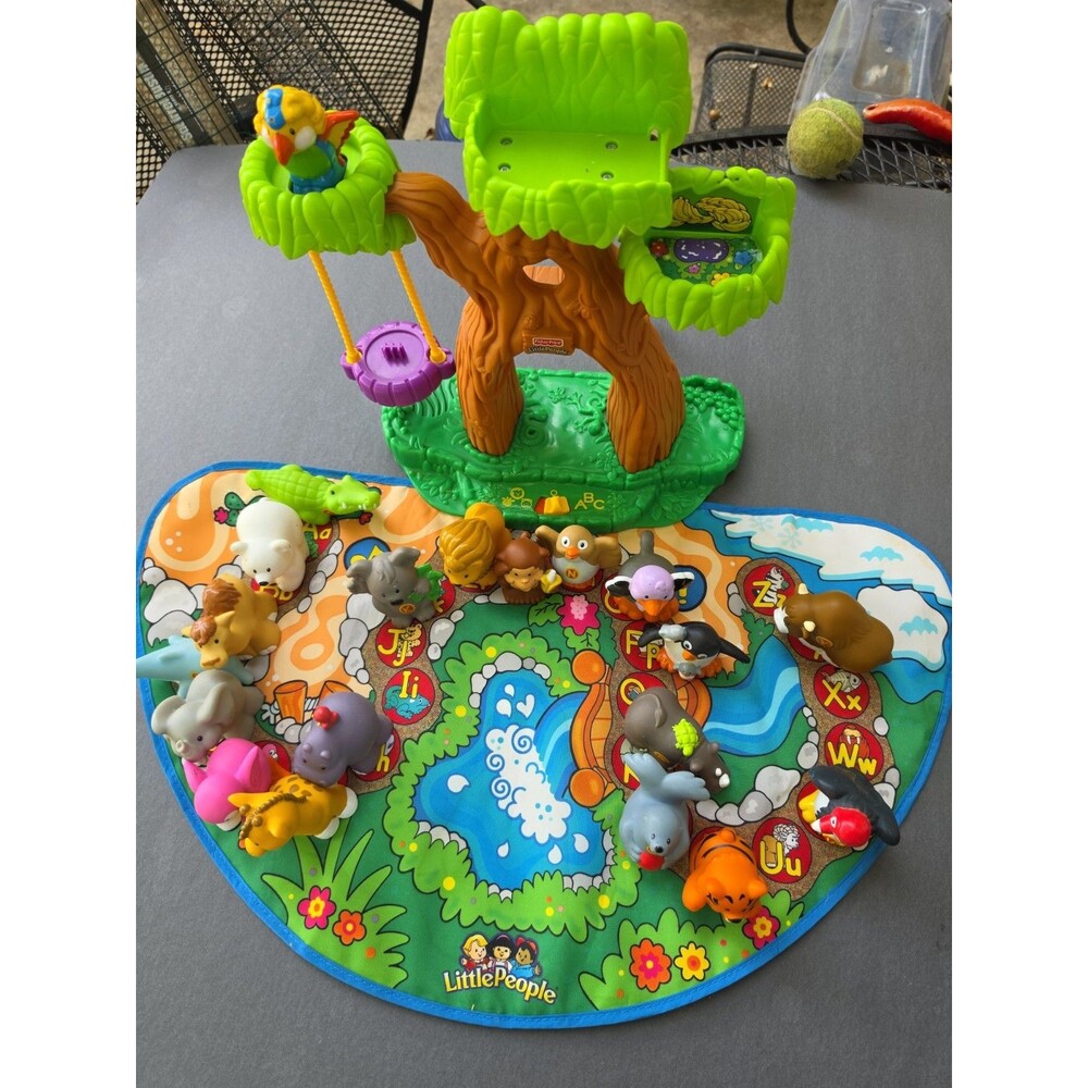 Fisher-Price Little People A-Z Learning Zoo Playset – Incomplete, 21 Animals...
